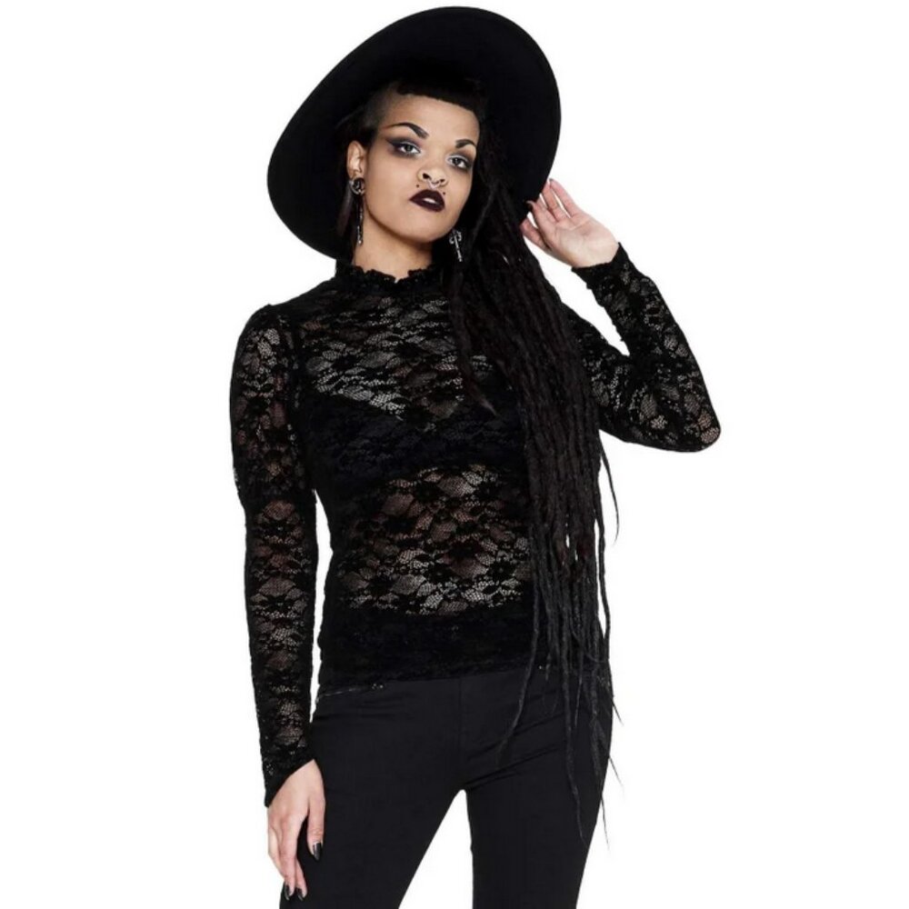 Killstar Black Lace Blouse